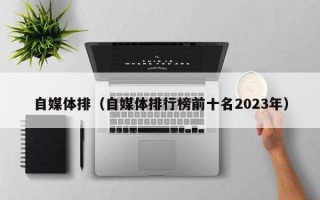 自媒体排（自媒体排行榜前十名2023年）