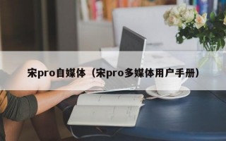 宋pro自媒体（宋pro多媒体用户手册）