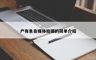 户有鱼自媒体拍摄的简单介绍