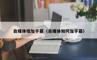 自媒体增加字幕（自媒体如何加字幕）