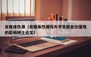 自媒体热潮（自媒体热潮对大学生就业价值观的影响硕士论文）