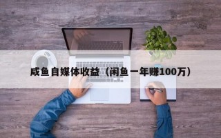 咸鱼自媒体收益（闲鱼一年赚100万）